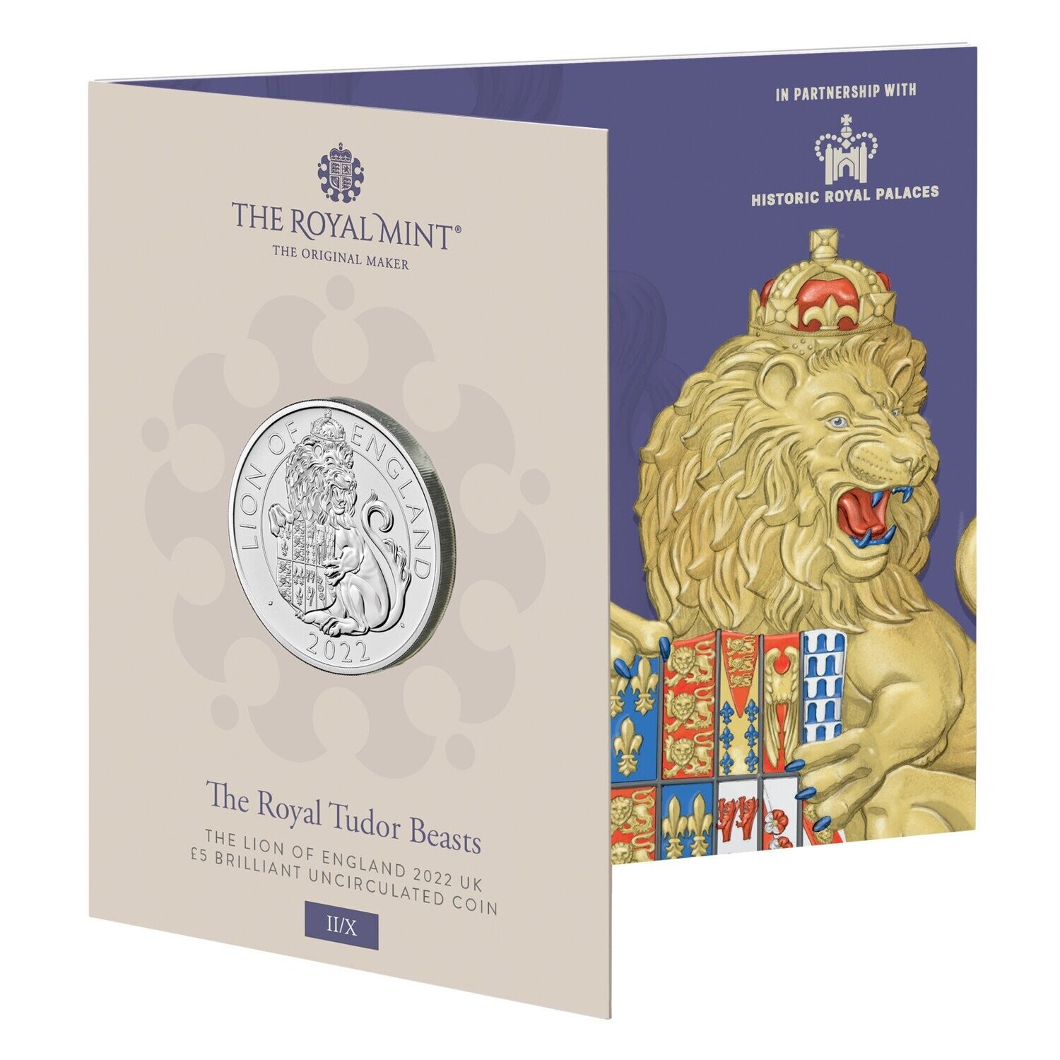 2022 Royal Tudor Beasts Lion of England £5 Brilliant Uncirculated