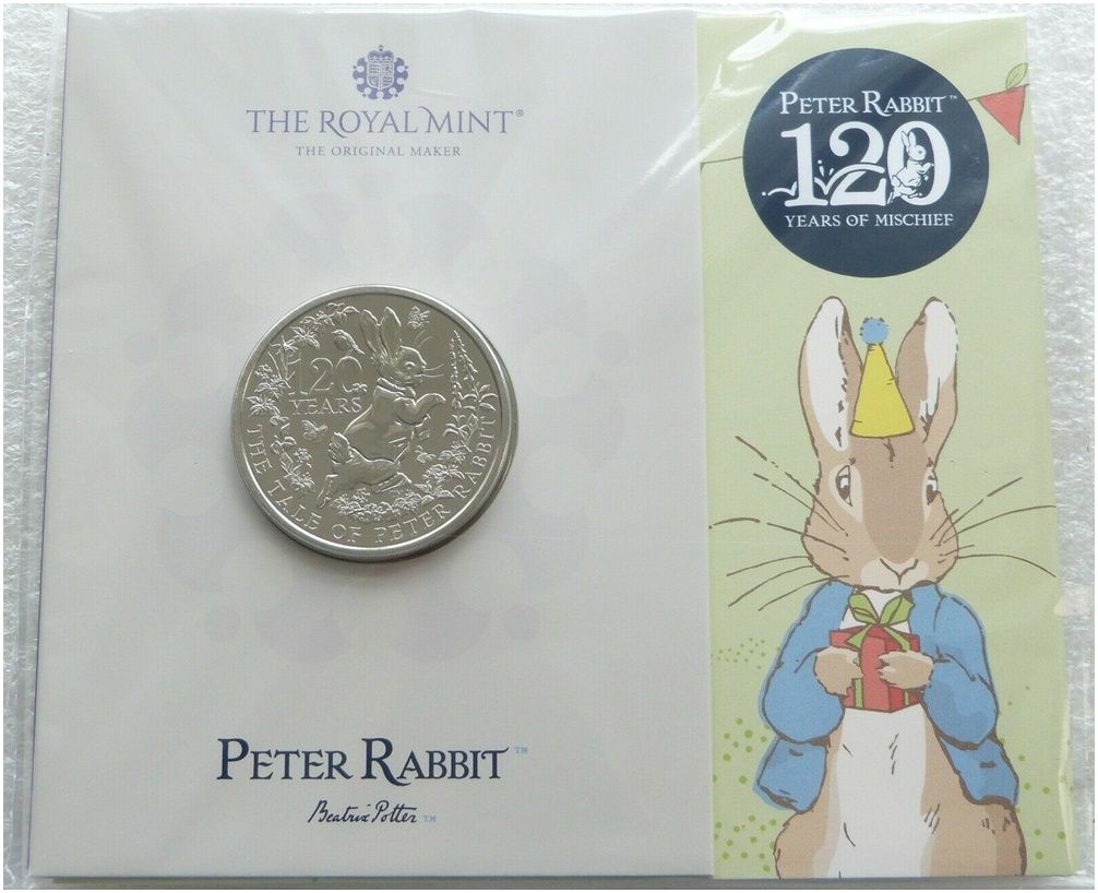 2022 Peter Rabbit £5 Brilliant Uncirculated Coin Pack Sealed