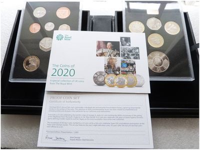 2020 Royal Mint Deluxe Collector Proof 13 Coin Set Box Coa 2020 Royal Mint Deluxe Collector Proof 13 Coin Set Box Coa