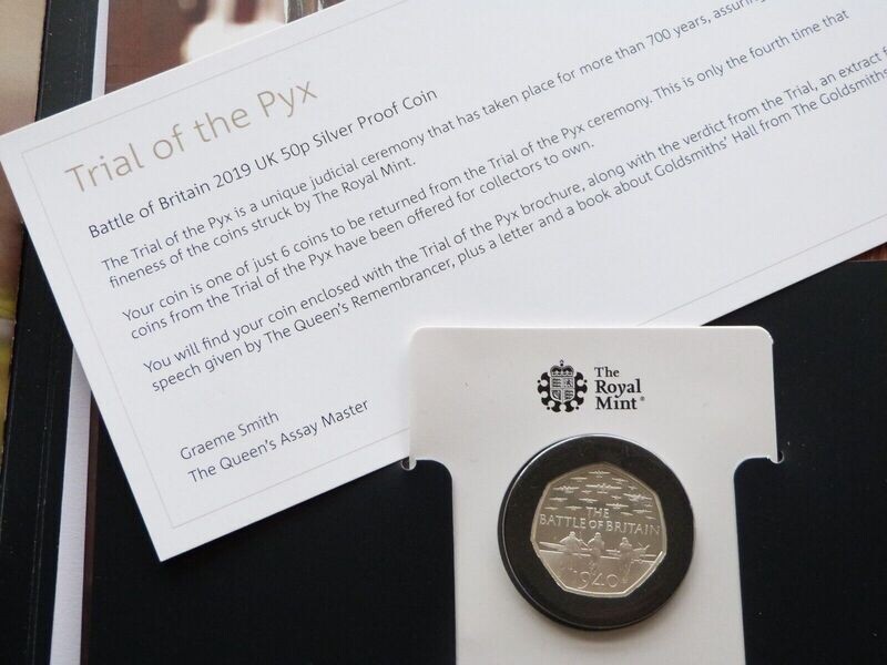 2019 Trial of the Pyx Battle of Britain 50p Silver Proof Coin 2019 Trial of the Pyx Battle of Britain 50p Silver Proof Coin