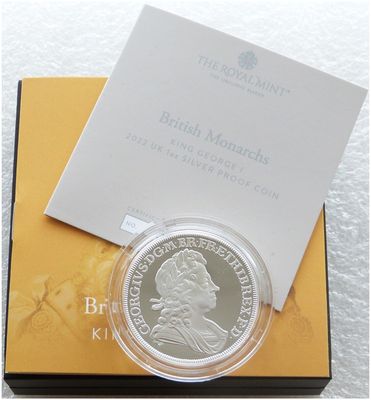 2022 British Monarchs King George I £2 Silver Proof 1oz Coin Box Coa