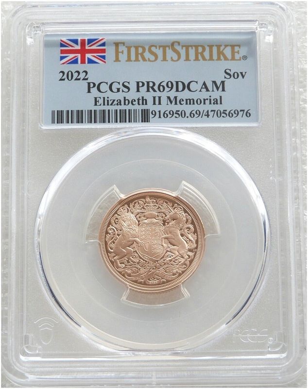 2022 Memorial Full Sovereign Gold Proof Coin PCGS PR69 DCAM First Strike