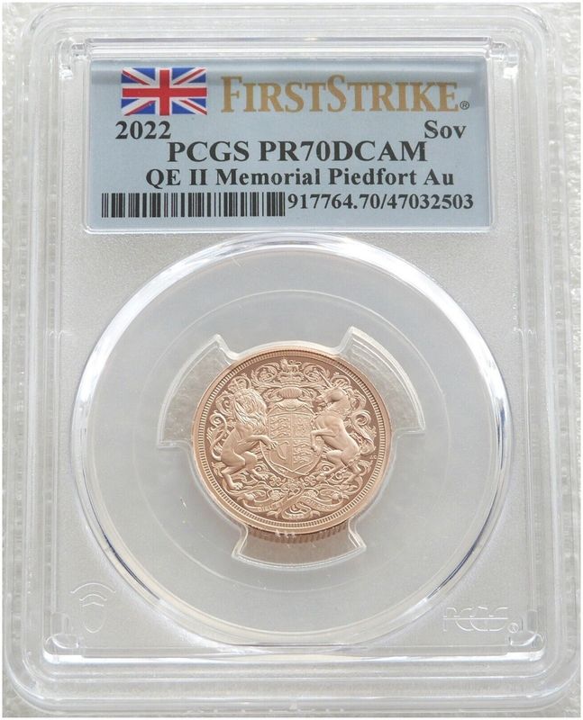 2022 Memorial Piedfort Sovereign Gold Proof Coin PCGS PR70 DCAM First Strike