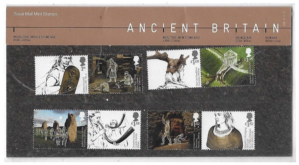 2017 Royal Mail Ancient Britain 8 Stamp Presentation Pack 2017 Royal Mail Ancient Britain 8 Stamp Presentation Pack