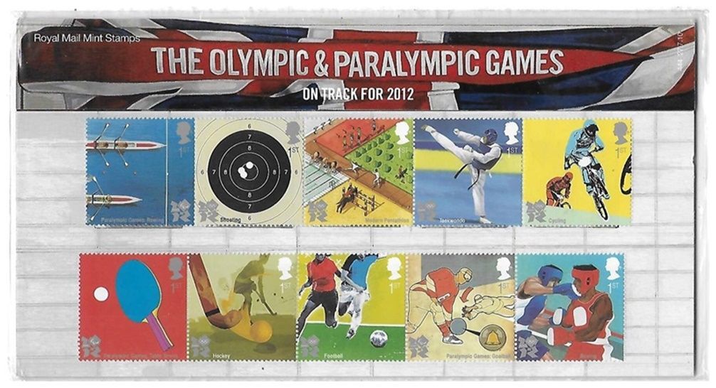 2010 Royal Mail The Olympic and Paralympic Games 10 Stamp Presentation Pack 2010 Royal Mail The Olympic and Paralympic Games 10 Stamp Presentation Pack