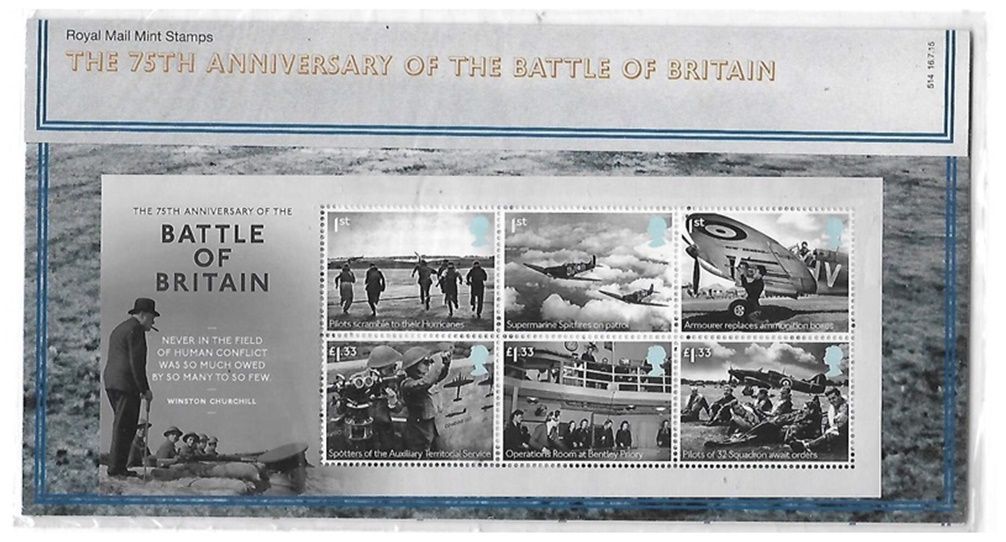 2015 Royal Mail The 75th Anniversary of the Battle of Britain 6 Stamp Presentation Pack 2015 Royal Mail The 75th Anniversary of the Battle of Britain 6 Stamp Presentation Pack