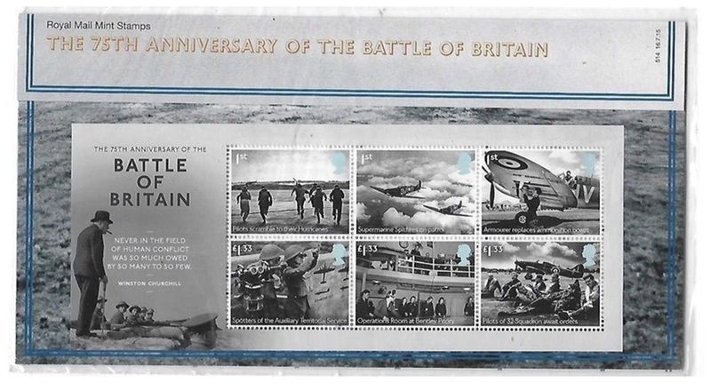 2015 Royal Mail The 75th Anniversary of the Battle of Britain 6 Stamp Presentation Pack 2015 Royal Mail The 75th Anniversary of the Battle of Britain 6 Stamp Presentation Pack