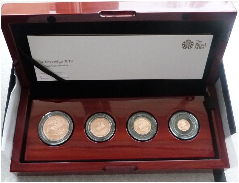 2019 Sovereign Gold Proof 4 Coin Set Box Coa
