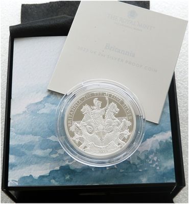 2023 Britannia £5 Silver Proof 2oz Coin Box Coa 2023 Britannia £5 Silver Proof 2oz Coin Box Coa