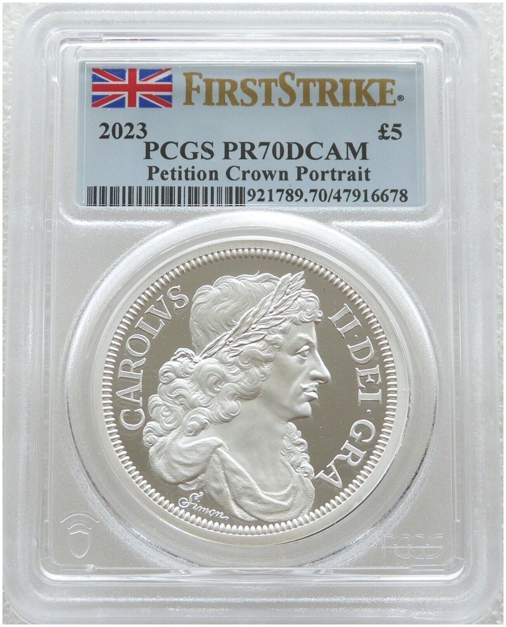 2023 Great Engravers Petition Crown Portrait £5 Silver Proof 2oz Coin PCGS PR70 DCAM First Strike 2023 Great Engravers Petition Crown Portrait £5 Silver Proof 2oz Coin PCGS PR70 DCAM First Strike