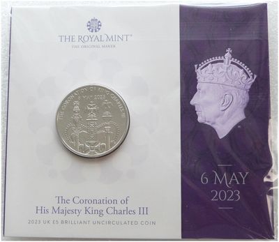 2023 King Charles III Coronation £5 Brilliant Uncirculated Coin Pack Sealed