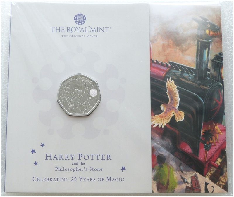 2022 Harry Potter Hogwarts Express 50p Brilliant Uncirculated Coin Pack Sealed