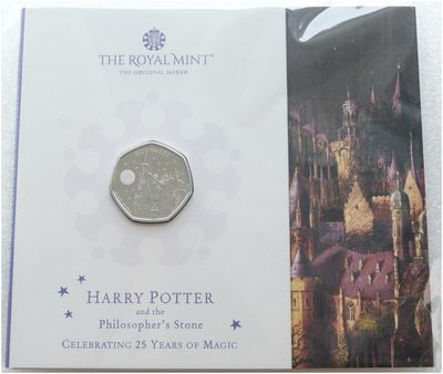 2023 Harry Potter Hogwarts 50p Brilliant Uncirculated Coin Pack Sealed
