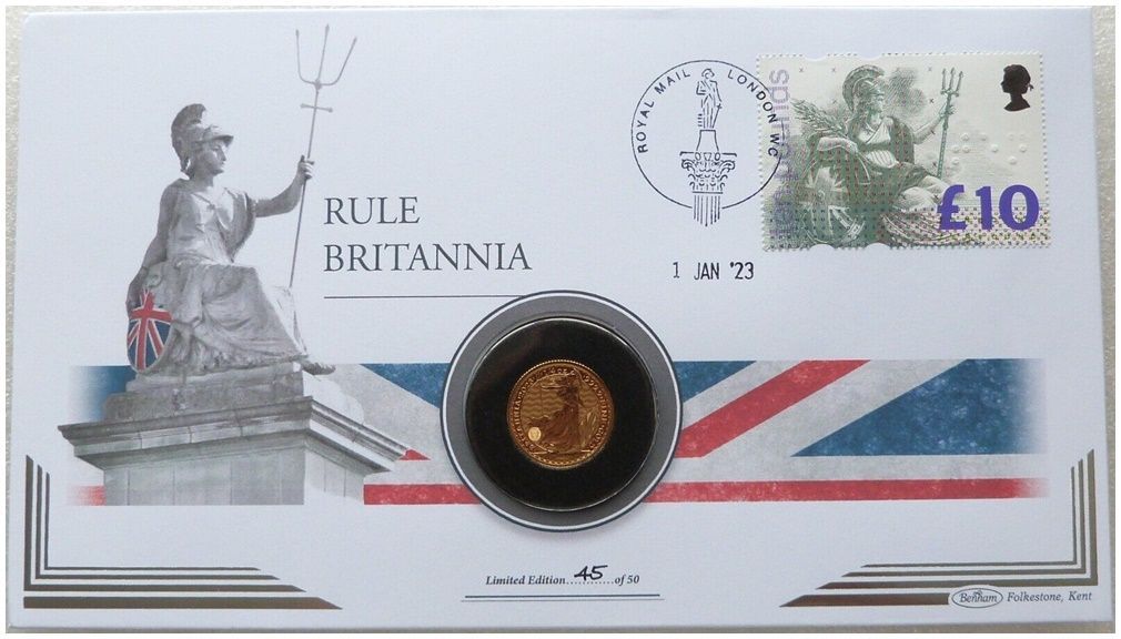 2023 Britannia £25 Gold 1/4oz Coin First Day Cover 2023 Britannia £25 Gold 1/4oz Coin First Day Cover