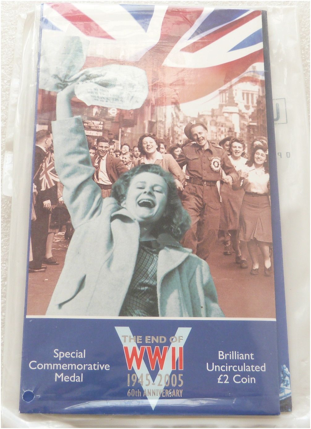 2005 End of Second World War £2 Brilliant Uncirculated Coin and Medal Pack Sealed