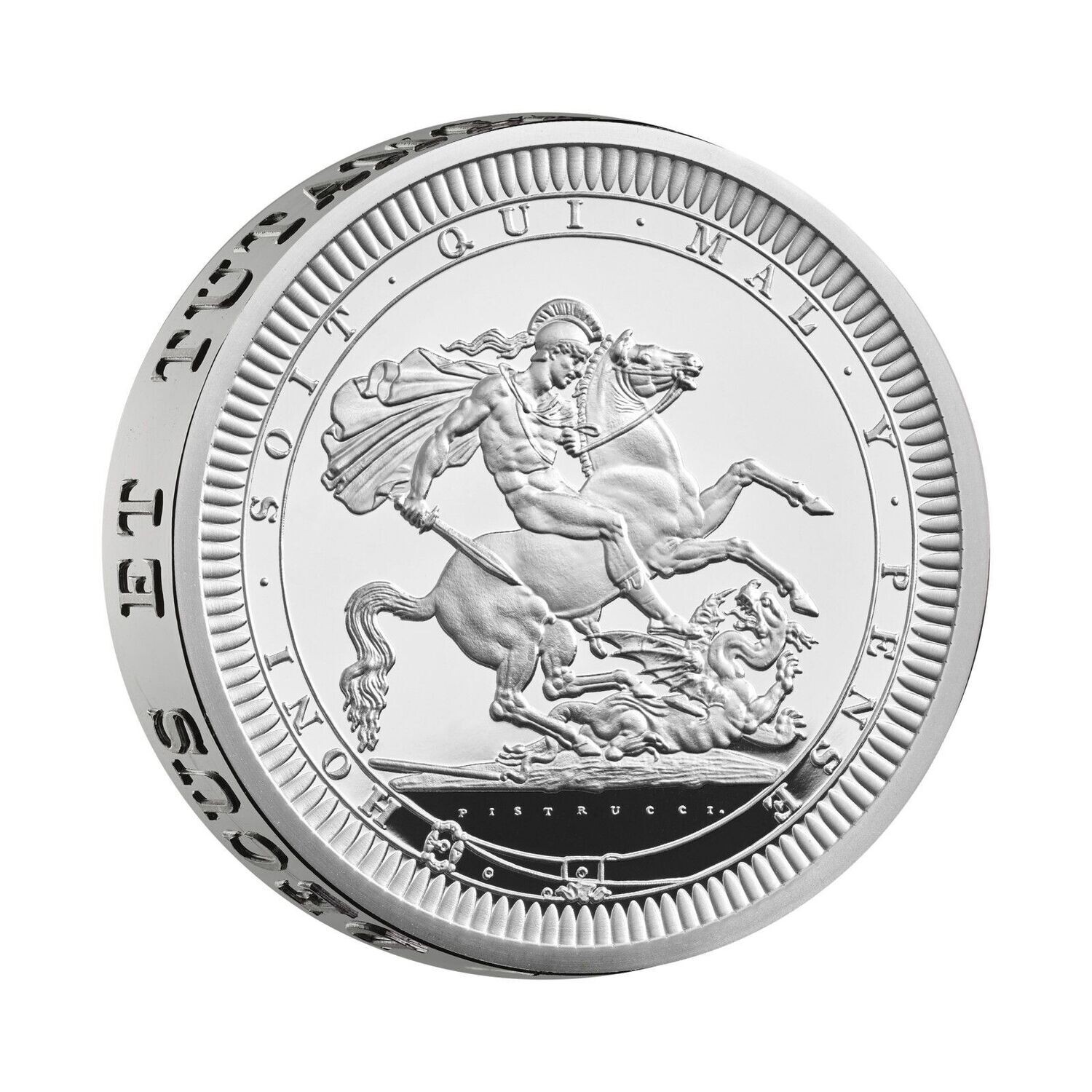 2024 Great Engravers Pistrucci St George and the Dragon £5 Silver