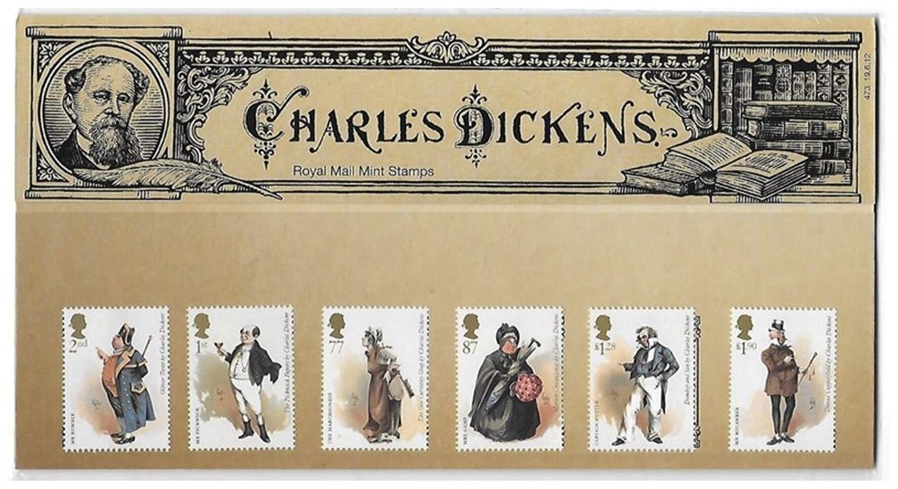 2012 Royal Mail Charles Dickens 10 Stamp Presentation Pack and Mini Sheet 2012 Royal Mail Charles Dickens 10 Stamp Presentation Pack and Mini Sheet