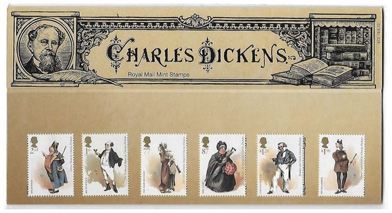 2012 Royal Mail Charles Dickens 10 Stamp Presentation Pack and Mini Sheet 2012 Royal Mail Charles Dickens 10 Stamp Presentation Pack and Mini Sheet
