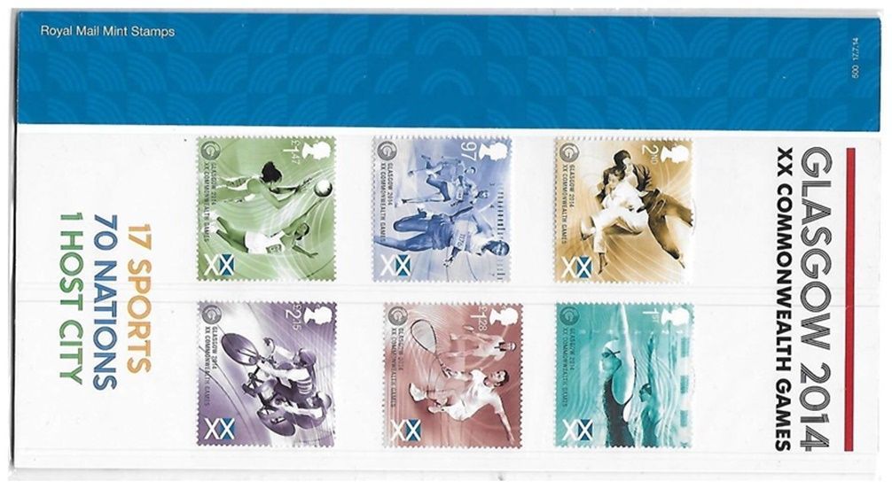 2014 Royal Mail Glasgow Commonwealth Games 6 Stamp Presentation Pack 2014 Royal Mail Glasgow Commonwealth Games 6 Stamp Presentation Pack