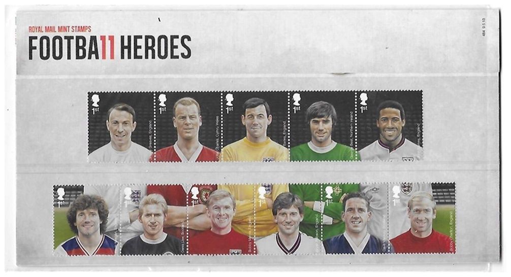 2013 Royal Mail Football Heroes 11 Stamp Presentation Pack 2013 Royal Mail Football Heroes 11 Stamp Presentation Pack