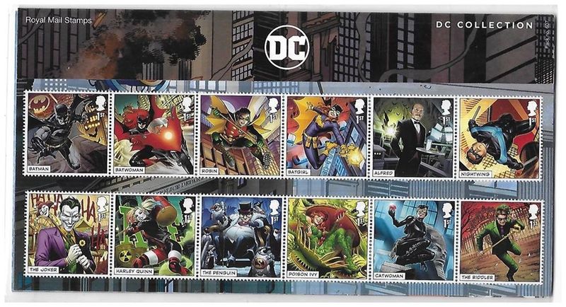2021 Royal Mail DC Collection Super Heroes 18 Stamp Presentation Pack and Mini Sheet 2021 Royal Mail DC Collection Super Heroes 18 Stamp Presentation Pack and Mini Sheet