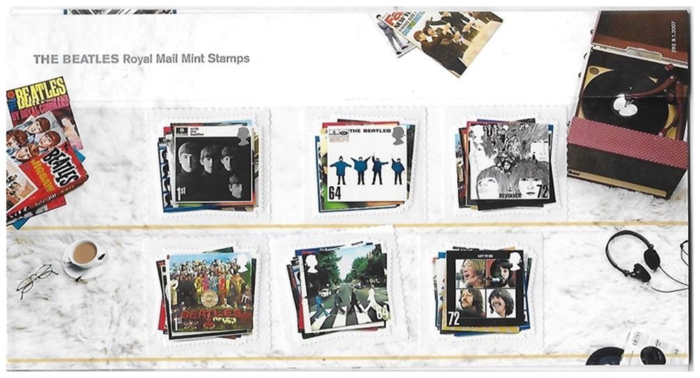 2007 Royal Mail The Beatles 10 Stamp Presentation Pack and Mini Sheet 2007 Royal Mail The Beatles 10 Stamp Presentation Pack and Mini Sheet