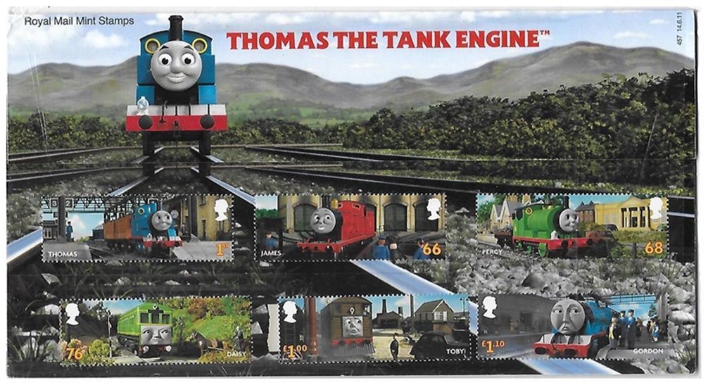 2011 Royal Mail Thomas the Tank Engine 10 Stamp Presentation Pack and Mini Sheet 2011 Royal Mail Thomas the Tank Engine 10 Stamp Presentation Pack and Mini Sheet