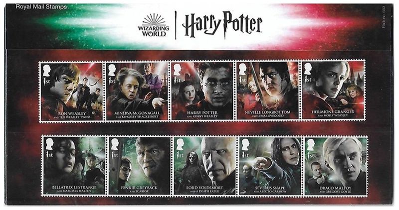 2023 Royal Mail Harry Potter 16 Stamp Presentation Pack and Mini Sheet 2023 Royal Mail Harry Potter 16 Stamp Presentation Pack and Mini Sheet