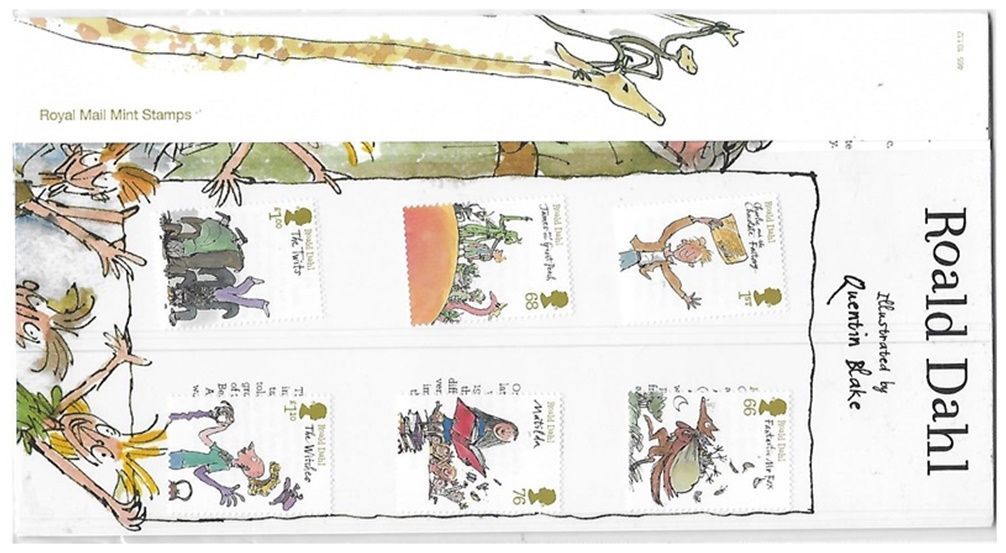2012 Royal Mail Ronald Dahl 10 Stamp Presentation Pack and Mini Sheet 2012 Royal Mail Ronald Dahl 10 Stamp Presentation Pack and Mini Sheet