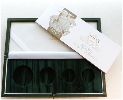 2005 Royal Mint Sovereign Gold Proof 4 Coin Set Box Coa No Coins 2005 Royal Mint Sovereign Gold Proof 4 Coin Set Box Coa No Coins