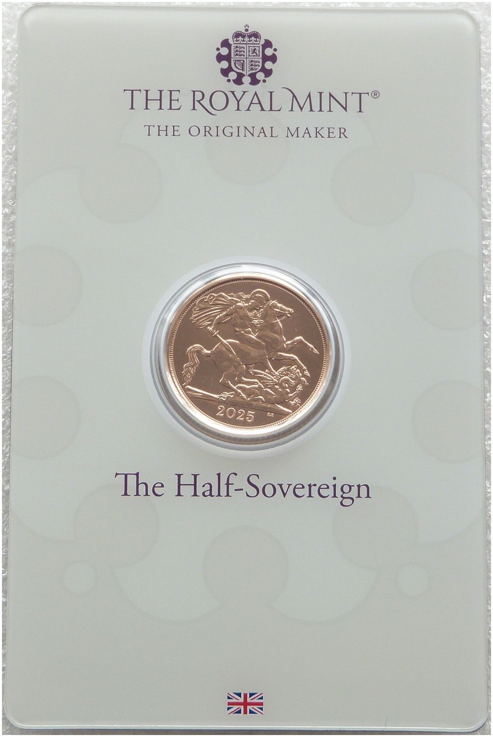 2025 St George and the Dragon Half Sovereign Gold Coin Mint Card