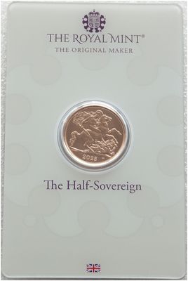 2025 St George and the Dragon Half Sovereign Gold Coin Mint Card