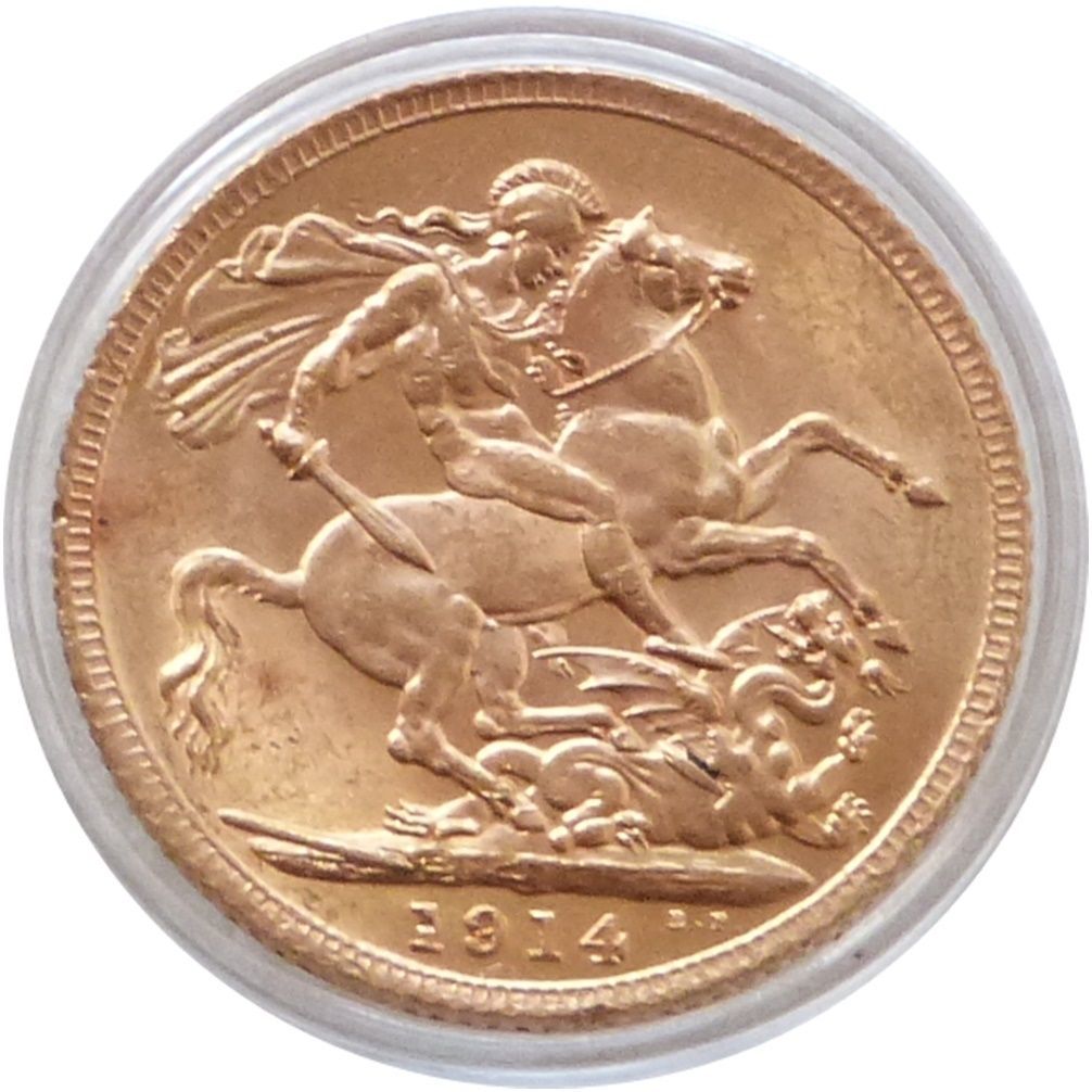 1914 George V Full Sovereign Gold Coin 1914 George V Full Sovereign Gold Coin