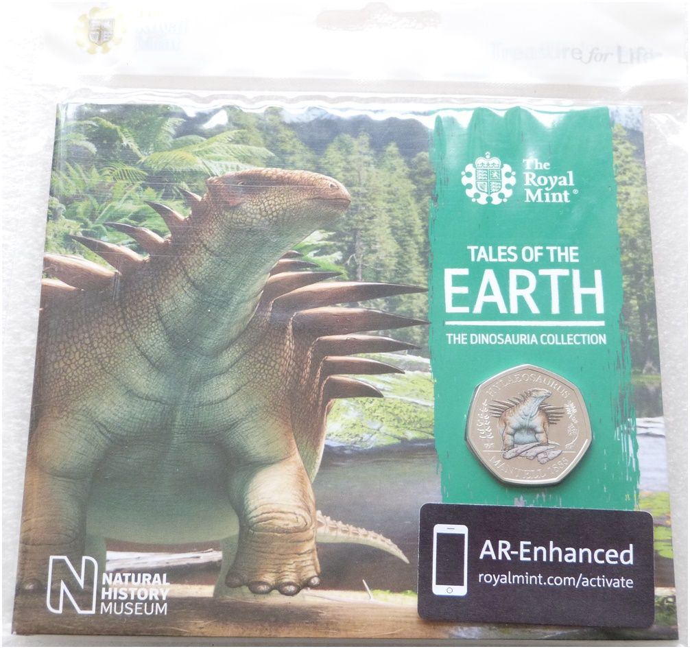 2020 Dinosauria Hylaeosaurus Colour 50p Brilliant Uncirculated Coin Pack Sealed 2020 Dinosauria Hylaeosaurus Colour 50p Brilliant Uncirculated Coin Pack Sealed