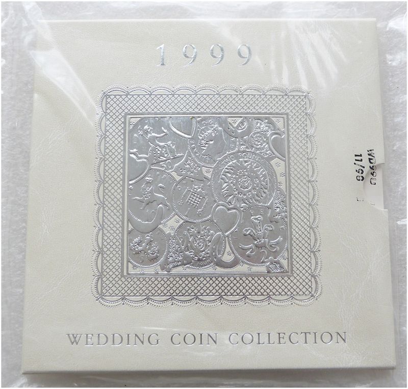 1999 Wedding Gift Definitive Brilliant Uncirculated 8 Coin Set Sealed