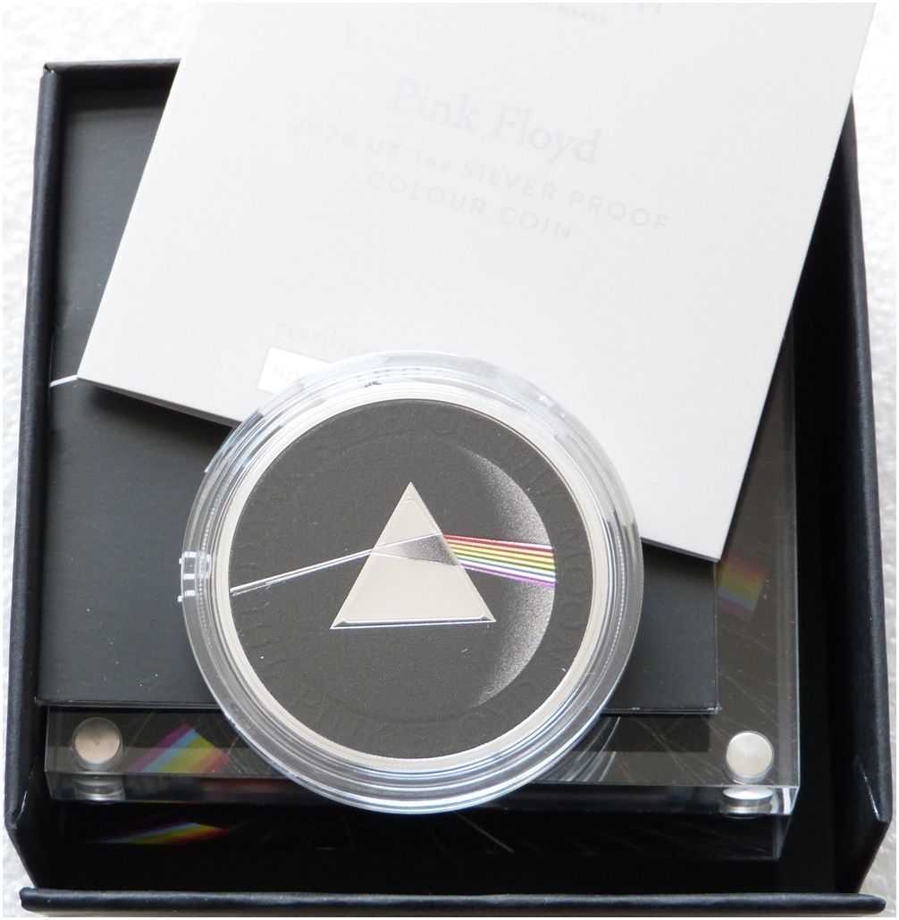 2026 Music Legends Pink Floyd £2 Silver Proof 1oz Coin Box Coa 2026 Music Legends Pink Floyd £2 Silver Proof 1oz Coin Box Coa