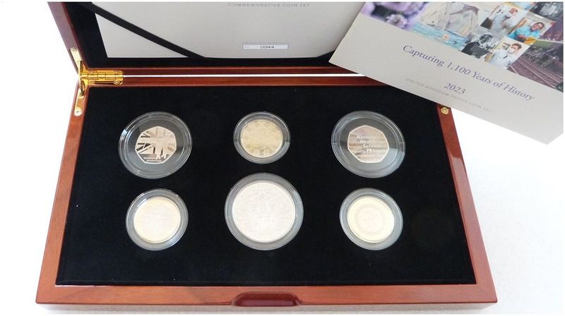 2023 Royal Mint Premium Commemorative Proof 5 Coin Set Box Coa 2023 Royal Mint Premium Commemorative Proof 5 Coin Set Box Coa