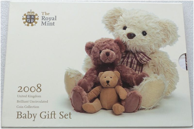 2008 Royal Mint Baby Gift Annual Brilliant Uncirculated 9 Coin Set