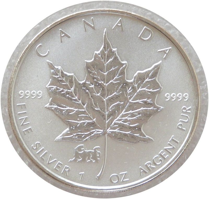 1998 Canada Maple Leaf Lunar Tiger Privy $5 Silver Reverse Proof 1oz Coin 1998 Canada Maple Leaf Lunar Tiger Privy $5 Silver Reverse Proof 1oz Coin