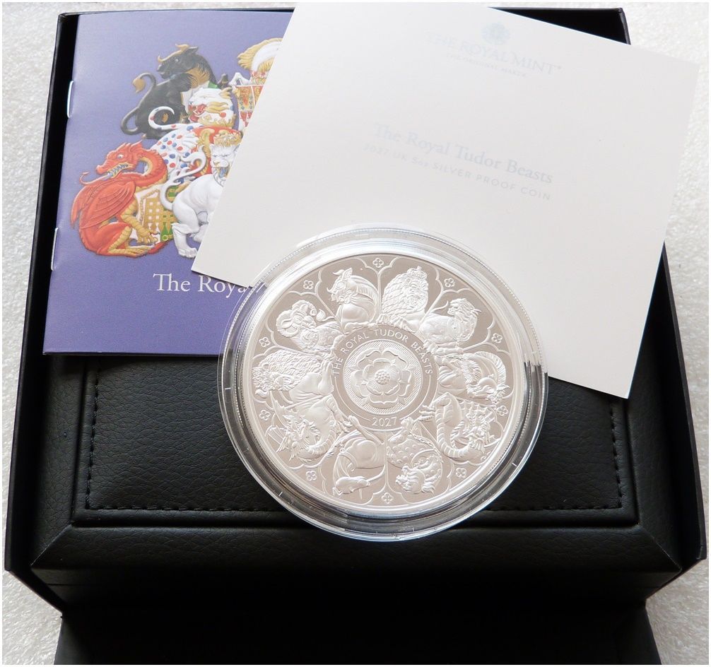 2027 Royal Tudor Beasts Completer £10 Silver Proof 5oz Coin Box Coa 2027 Royal Tudor Beasts Completer £10 Silver Proof 5oz Coin Box Coa