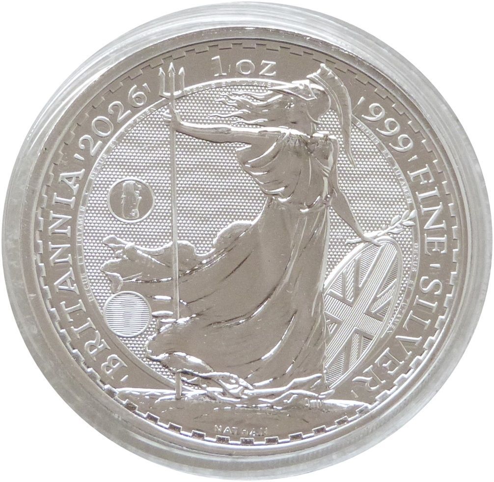 2026 Britannia Singapore Merlion Privy £2 Silver Bullion 1oz Coin - Waves 2026 Britannia Singapore Merlion Privy £2 Silver Bullion 1oz Coin - Waves