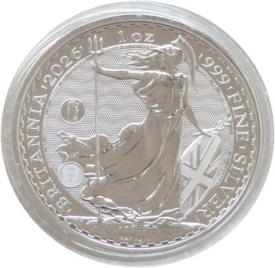 2026 Britannia Singapore Merlion Privy £2 Silver Bullion 1oz Coin - Waves 2026 Britannia Singapore Merlion Privy £2 Silver Bullion 1oz Coin - Waves
