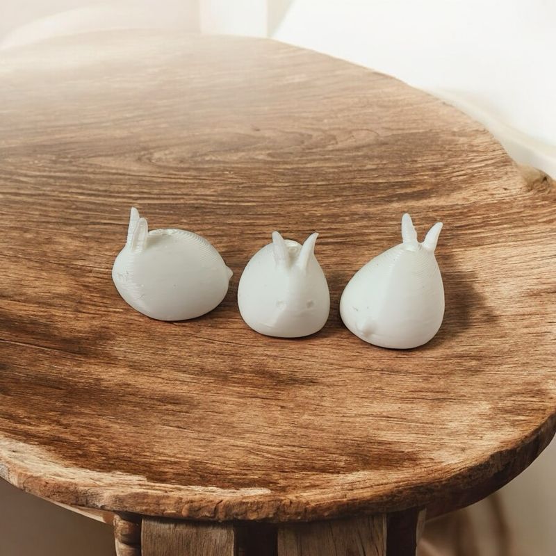 White Bunny beads