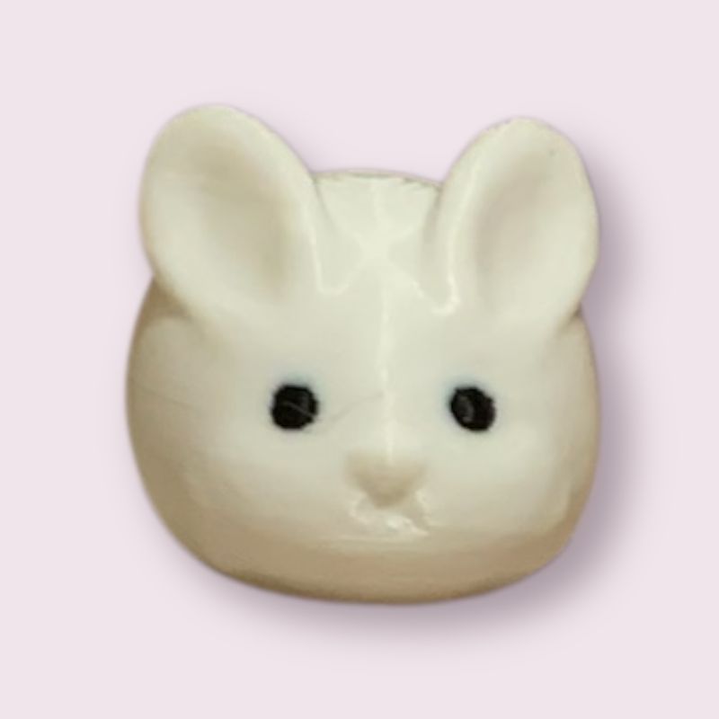 White Bao Bunny Figurine