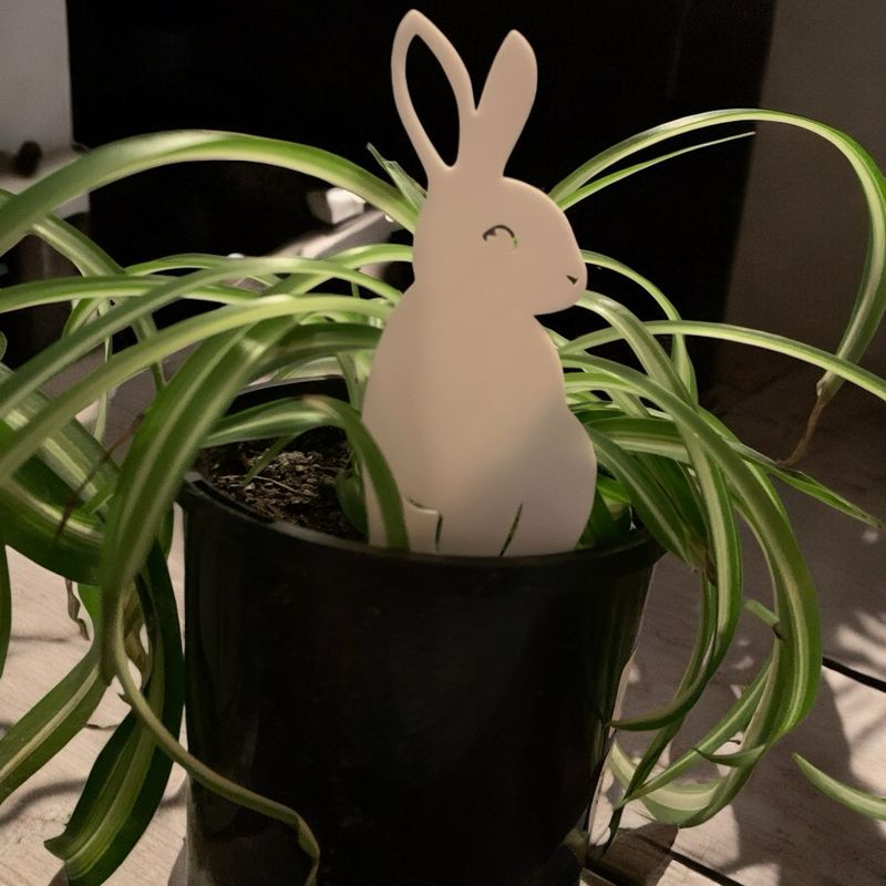 Bunny Pot Plant Stake