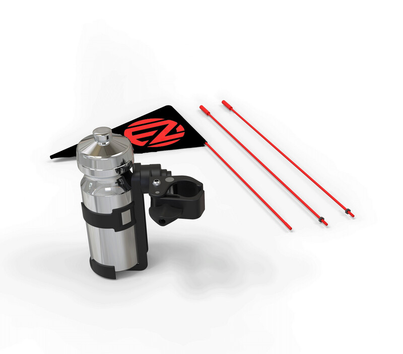Ezyroller Flag &amp; Bottle Holder Black