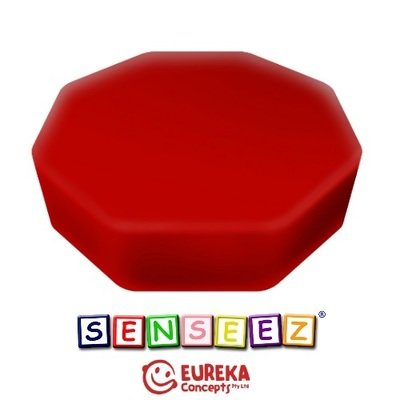 Senseez vibrating cushion - Red Octagon (vinyl)