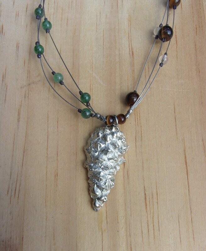 Collier "forêt Vosgienne" en argent massif