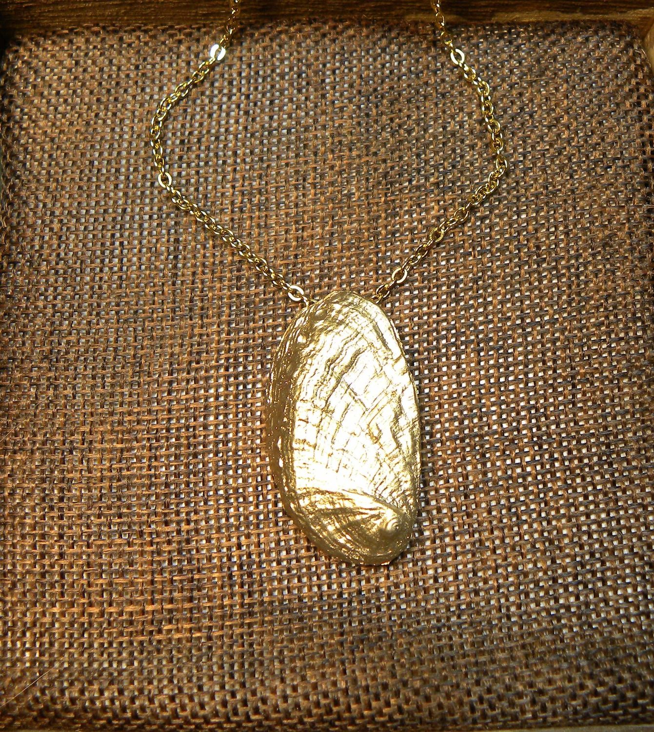 Coquille d'ormeau en laiton massif