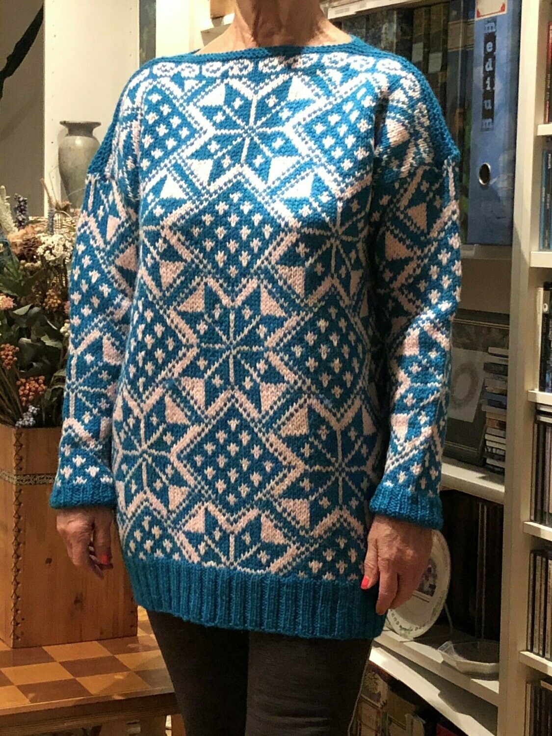 Pullover aus Shetland Wolle
Norweger Muster